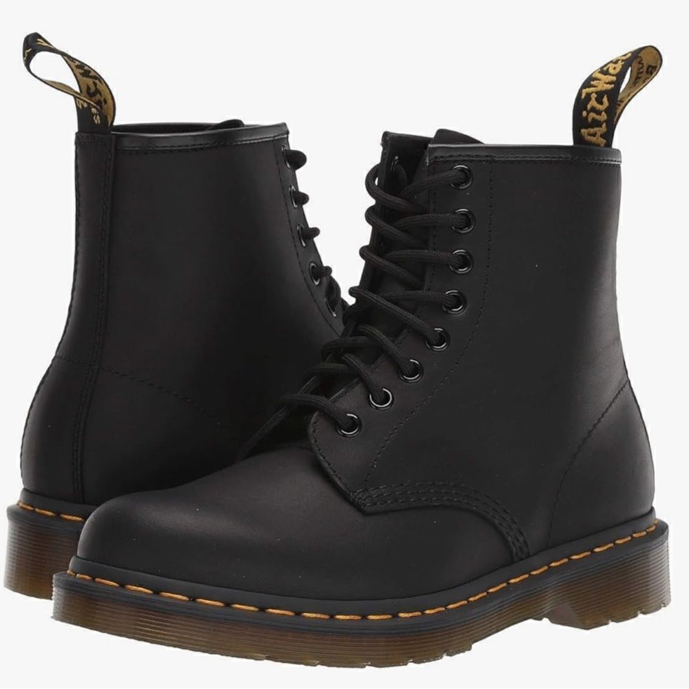 Dr. Martens, Women's Maple Zip Steel Toe Light Industry Boots - Black